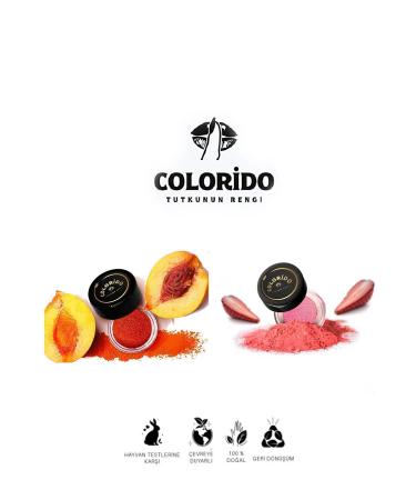 Colorido Cosmetics Colorido Naranja - Rosa Moisturizing - Antioxidant Luminous Balm (Natural Content Lipstick-Eyeshadow-Blush)