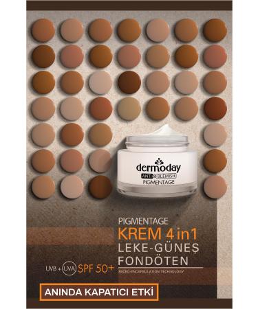 Dermoday Pigmentage Foundation Feature Spf 50+ Sunscreen Anti-Spot Cream - Buy Online on GoSupps.com