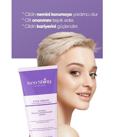Keo Shiny Moisturizing Barrier Protective and Intensive Repair Madecassoside Extract Cica Cream 50 ml - Buy Online on GoSupps.com