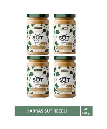 Harras Gluten-free Milk Jam 270 gr X 4 Pieces