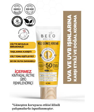BEE'O Apicare Propolis Face Sun Cream 50 Spf