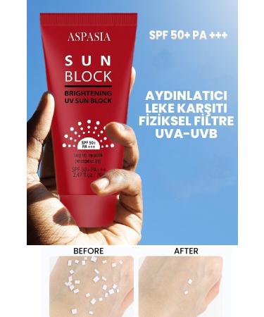 ASPASIA KOREA Anti-Stain Korean Sunscreen Cream That Moisturizes and Brightens the Skin 70g Spf 50 - Buy Online on GoSupps.com