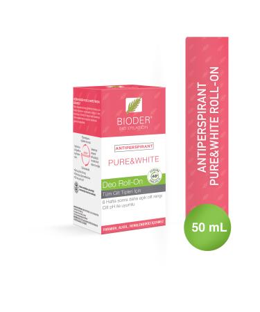 Bioder Pure & White Roll - On 50 ml Antiperspirant Antiperspirant - Underarm Whitening Miraculous Effect