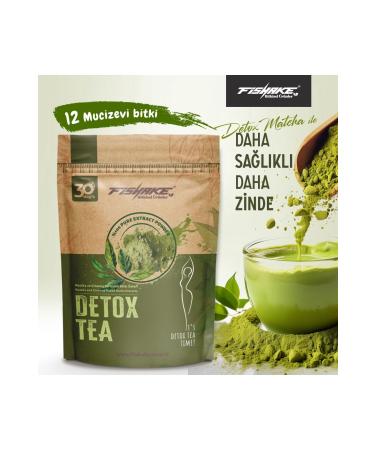 FiShake Detox and Diet Tea with Matcha and Ginseng (30 Days) - Buy Online on GoSupps.com