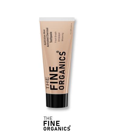 THE FINE ORGANICS Australian Mint Extract Whitening Activated Charcoal Toothpaste 75ml - Buy Online on GoSupps.com