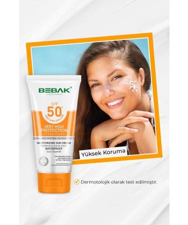 Bebak Moisturizing Sun Cream 50 Spf 75 ml Tube - Buy Online on GoSupps.com