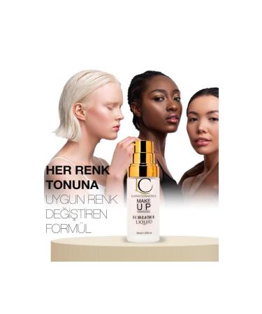 Lusso Cosmetics Magic Foundation That Changes Color According to Skin Type Suitable for All Skin Types