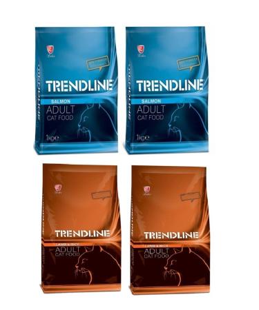 Trendline Lamb-Salmon Cat Food 1000 gr X 4 Pieces