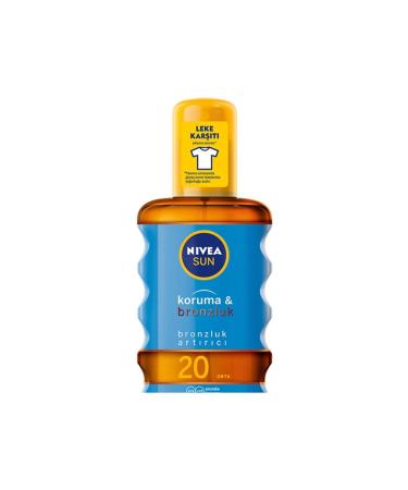 NIVEA Sun Protection & Bronze Tan Enhancing & Protective Sun Oil Gkf 20 200 Ml
