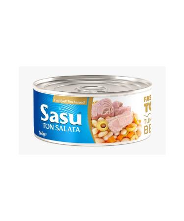 SASU SOSLUTON Bean Tuna Salad 12x160 g Large Pieces