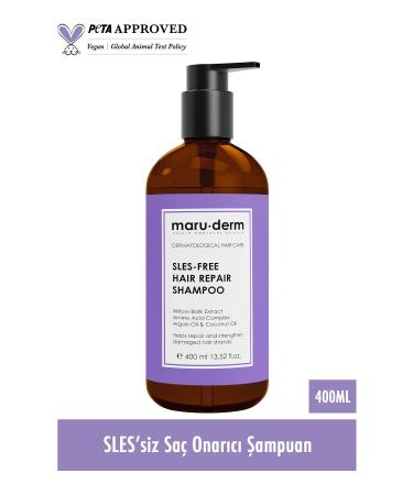 Maru.Derm Hair Repair Sulfate-Free Shampoo 400 ML | Damaged Weak Hair | Sulfate-Free Salt-Free Vegan Shampoo - Buy Online on GoSupps.com