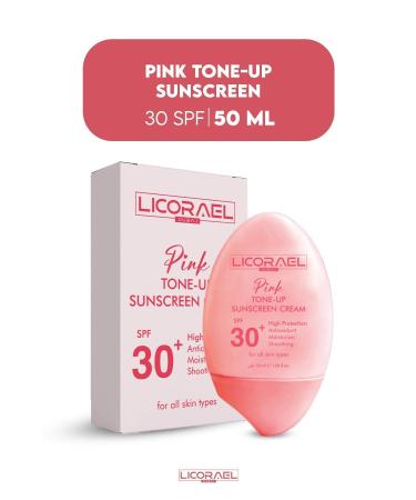 Licorael Dubai Pink Sunscreen Blue Light Protection Brightening Tone Equalizer Vitamin B5 Hyaluronic Acid Spf30 - Buy Online on GoSupps.com
