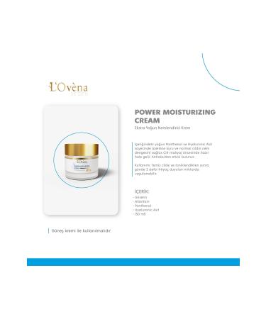L'Ovena de paris - Power Moisturizing Cream - 50 ml - Buy Online on GoSupps.com