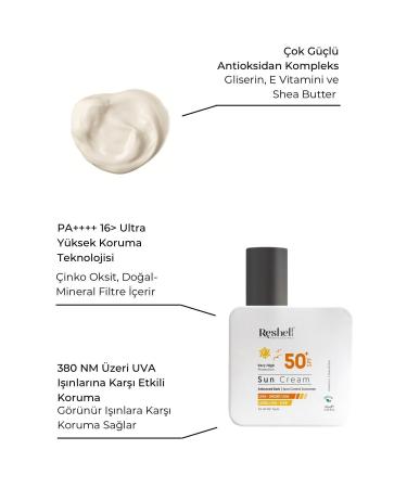Reshell Spf 50 Face Sun Cream High Protection Uva-uvb 100 ml - Buy Online on GoSupps.com