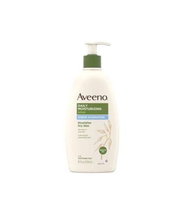 AVEENO Sheer Hydration Daily Moisturizing Lotion 18 oz (7 Pack)