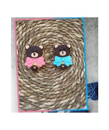 Mira's Hobbies Newborn Teddy Bear Rattle Model Sugar Dough Boutique Cookies 20 Pieces