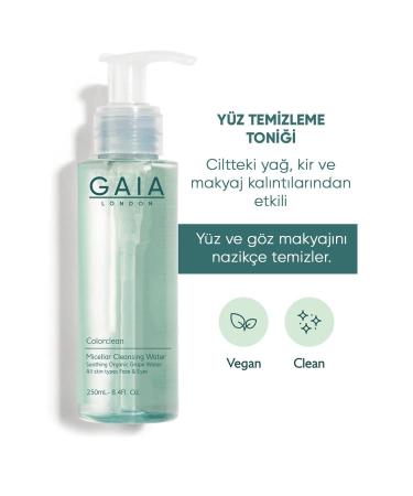 Gaia London Pore Tightening and Purifying Toner 250ml Oily/acne Prone Skin (COLOR CLEAN) - Buy Online on GoSupps.com