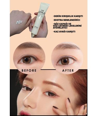 Anjo 24k Gold Anti-Blemish and Anti-Wrinkle Korean Eye Cream 40ml - Buy Online on GoSupps.com