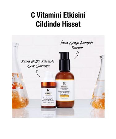 Kiehl's POWERFUL-STRENGTH ANTI-DARK CIRCLE EYE SERUM - WITH VITAMIN C AND HYALURONIC ACID PSSN3719 - Buy Online on GoSupps.com