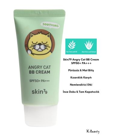Skin79 Angry Cat Anti-Redness Moisturizing BB Cream Spf50 Pa Rosy Beige 30ml