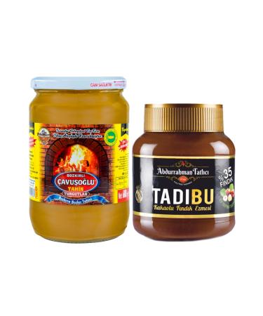 Abdurrahman Tatl c Tad bu 330g Wood Fired Bran-Free Bozk r Tahini Glass Jar 600g