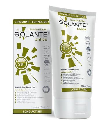 Solante Antiox Spf 50 Sunscreen Lotion 150 ml