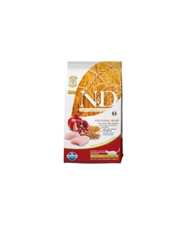 N & D A.grain Low Grain Chicken and Pomegranate Sterilized Adult Cat Dry Food 1.5 Kg
