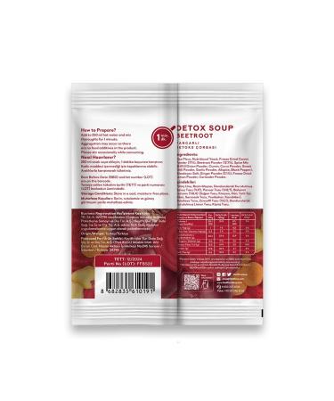 TheLifeCo Pure Red Beetroot Soup Mix 23 G - Box of 12 (LOW CALORIE VEGAN GLUTEN-FREE) - Buy Online on GoSupps.com