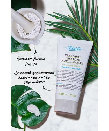 Kiehl's RARE EARTH DEEP PORE PURIFYING AND BR GHTENING FACIAL CLEANSING GEL 150 ML - Buy Online on GoSupps.com