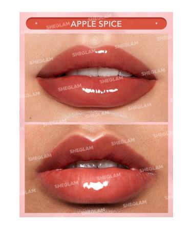 SHEGLAM Glaze Daze Lip Gloss-Apple Spice Shiny Tinted Lip Gloss High Gloss Finish Plumping Lip Care - Buy Online on GoSupps.com