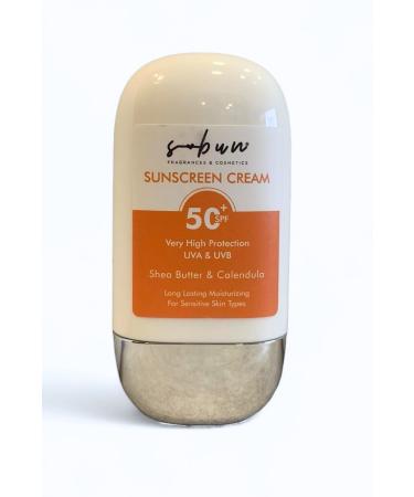 S-Bun Ayval k Sun Cream for Sensitive Skin Types SPF 50 - 50 ml Shea Butter & Calendula