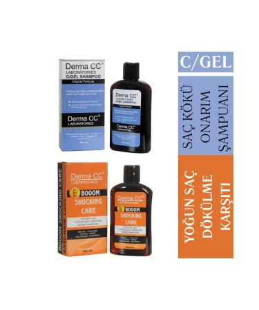 Derma CC LABORATORIES C/gel Shampoo 200ml + Booom Shocking Care Shampoo 200ml