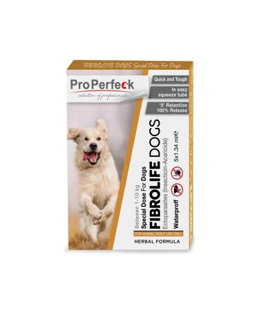 pro perfeck Dog Neck Lice Flea Skin Care Herbal Drop External Parasite (1-10 Kg) 5 Tubes
