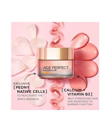 L'Oreal Paris Age Perfect Golden Age - B5 Peony Rose Extract Radiance Revitalizing Moisturizing Cream 50ml - Buy Online on GoSupps.com