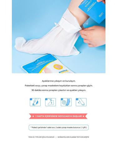 Jigott Gentle and Effective Peel-Off Foot Peeling Mask with Vitamin B5 for Dead Skin and Cracks - Buy Online on GoSupps.com
