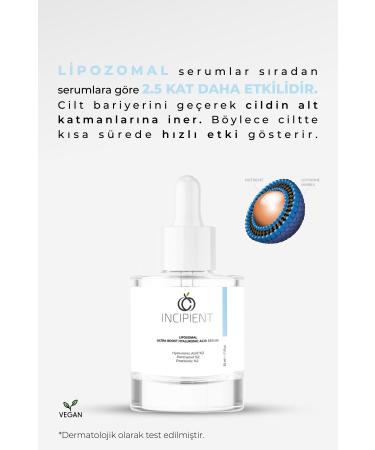 incipient Postbiotic Liposomal Hyaluronic Acid Serum & Moisturizing Plumping Skin Care Serum 30ml - Buy Online on GoSupps.com