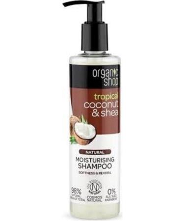 Biorganics Organic Shop Natural Shampoo with Coconut and Shea Oil 280 ml
