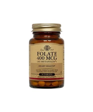 Solgar Folate As Metafolin 400 Mg 50 Tablets