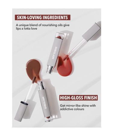 SHEGLAM Glaze Daze Lip Gloss-Apple Spice Shiny Tinted Lip Gloss High Gloss Finish Plumping Lip Care - Buy Online on GoSupps.com
