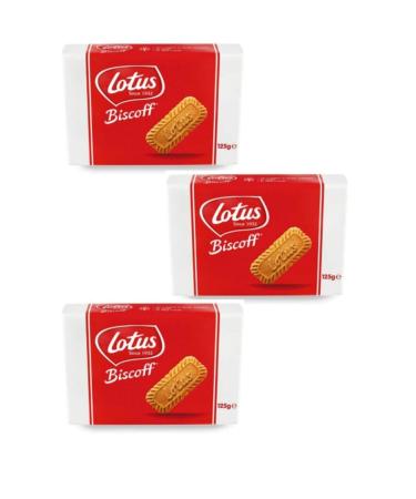 Lotus Biscoff Caramelized Biscuits 125 gr 3-pack