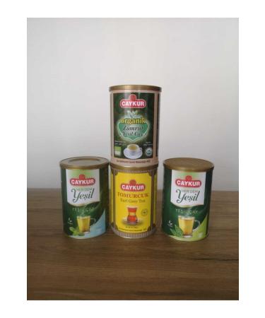aykur Org. Emerald Green Tea Evergreen Tea Evergreen Mint Green Tea Tomurcuk Earl Grey
