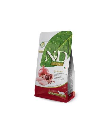 N & D Nd Prime Grain Free Chicken and Pomegranate Neutered Cat Food 1.5kg Chicken Pomegranate Neutered