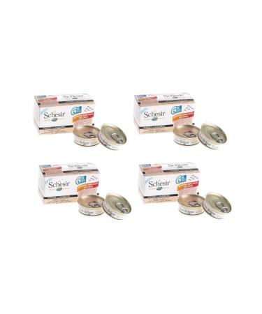Schesir Multipack Tuna and Salmon Cat Canned Food 6 X 50 Gr 4 Piece Eco Package
