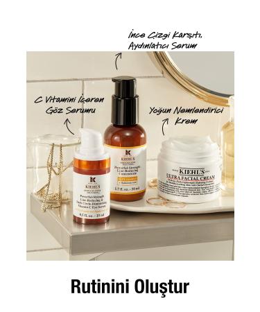 Kiehl's POWERFUL-STRENGTH ANTI-DARK CIRCLE EYE SERUM - WITH VITAMIN C AND HYALURONIC ACID PSSN3719 - Buy Online on GoSupps.com