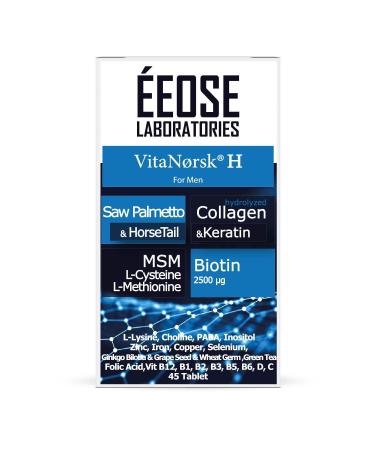 Eeose Vitanorsk H For Men (Against Hair Loss 45 Tablets) - Buy Online on GoSupps.com