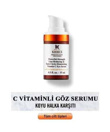 Kiehl's POWERFUL-STRENGTH ANTI-DARK CIRCLE EYE SERUM - WITH VITAMIN C AND HYALURONIC ACID PSSN3719