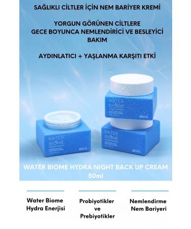 Skin79 Water Biome Hyaluronic Acid - Skin Barrier Repair - Probiotic Intensive Moisturizing Night Cream 50ml - Buy Online on GoSupps.com
