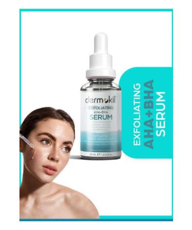 Dermokil Exfoliating Aha+Bha Niacinamide Serum for Acne and Pimple Skin 30 ml