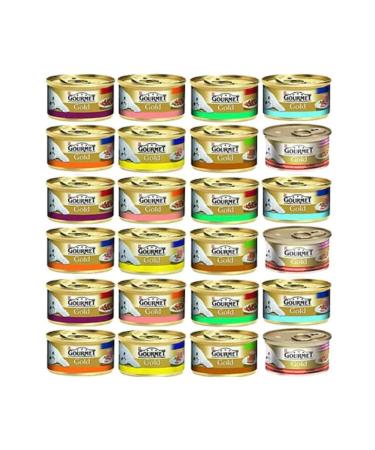 Gourmet Mixed Piece Meat Cat Food 85 gr X 24 Pieces