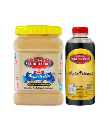 Bozk rl avu o lu Whole Wheat White Tahini 930g Special Production Only in T rkiye + And z Molasses 1000g